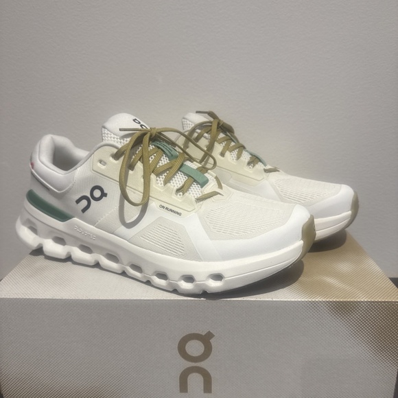 MEN’S On CLOUDRUNNER 2 White/Green Running Shoes Cloud NEW in Box! Men main image 4